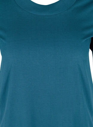 Kortærmet t-shirt med bred rib i halsen, Reflecting Pond, Packshot image number 2