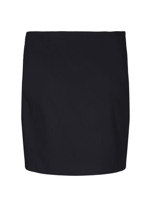 Kort nederdel med slids, Black, Packshot image number 1