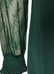 Tunika med transparente blonde&aelig;rmer, Gr&oslash;n, Packshot image number 4