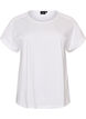 T-shirt i bomuld med crochetdetalje, Hvid, Packshot image number 0