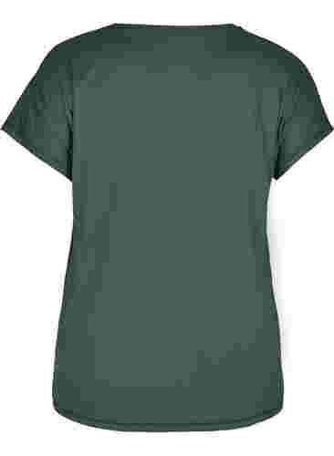 Ensfarvet trænings t-shirt, Green Gables, Packshot image number 1