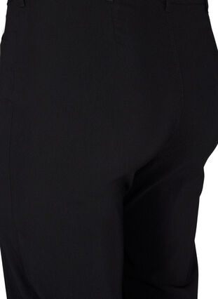Klassiske bukser i viskosemix, Black, Packshot image number 3