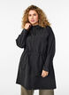 Parka i let materiale med h&aelig;tte, Sort, Model image number 0