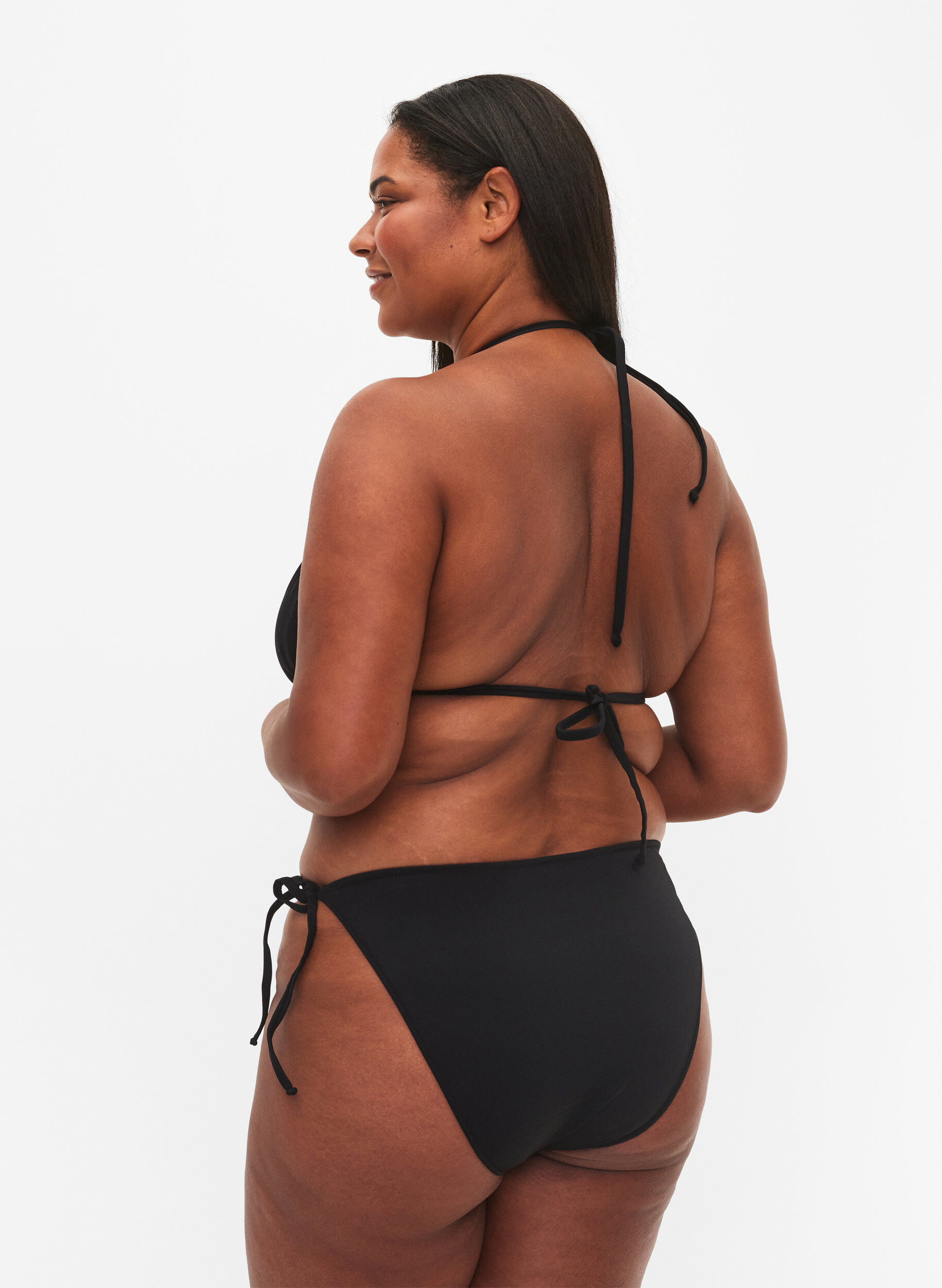 Zizzi Bikini trusse med bindesn&oslash;re, Black, Model image number 1