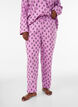 Pyjamasbukser i bomuld med h&oslash;j talje, Lyser&oslash;d, Model image number 2