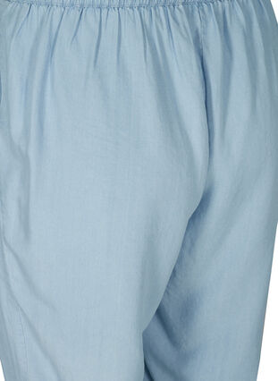 Knickers med vidde og lommer, Light blue denim, Packshot image number 3