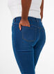 Jeggings i bomuldsblanding, Blue denim, Model image number 2