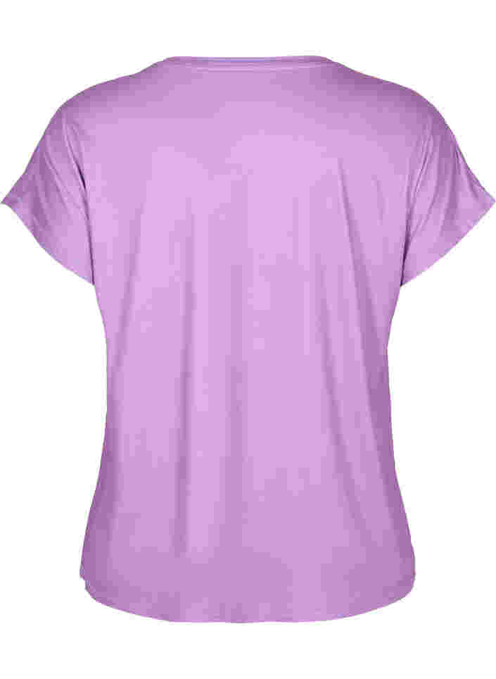 Kortærmet trænings t-shirt, African Violet, Packshot image number 1