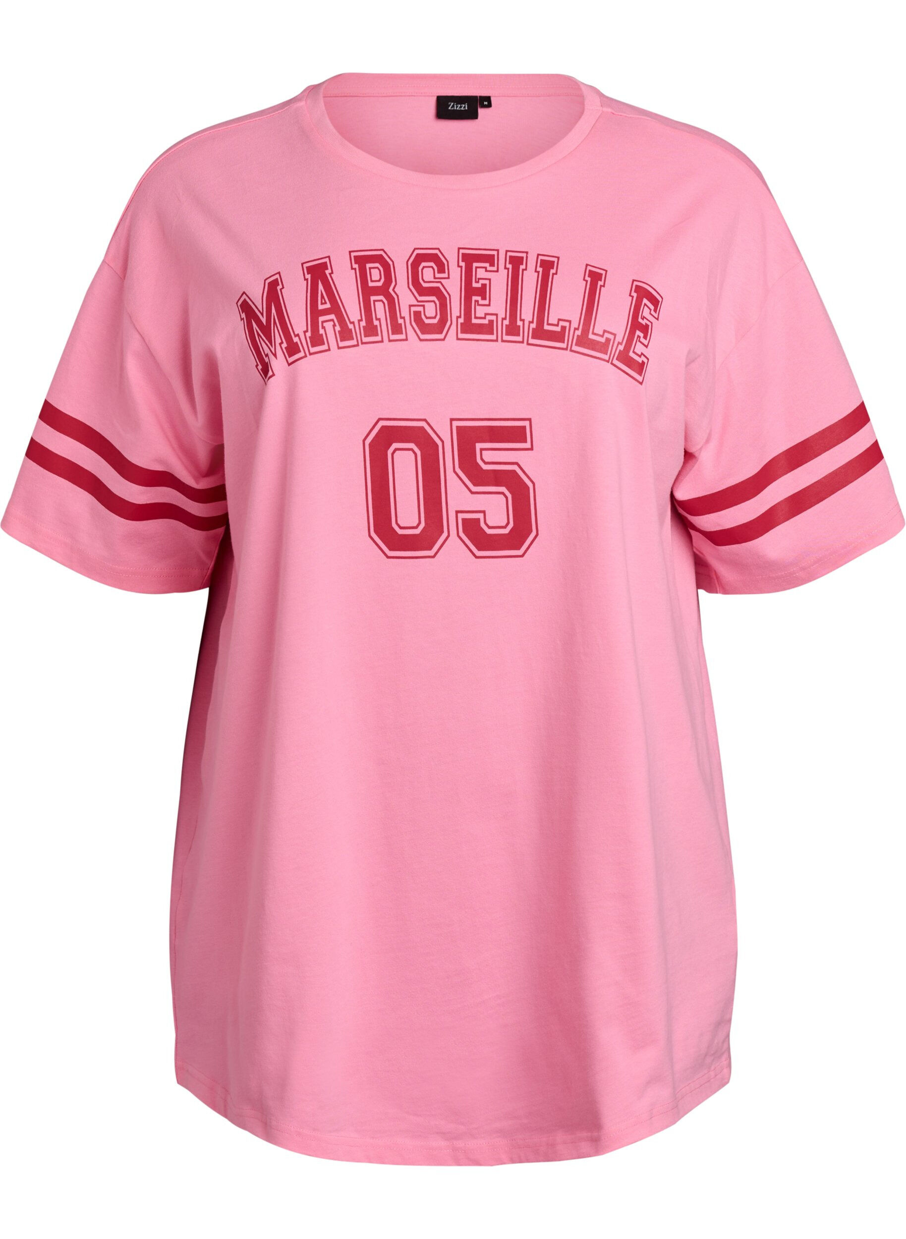 Sporty oversize college t-shirt