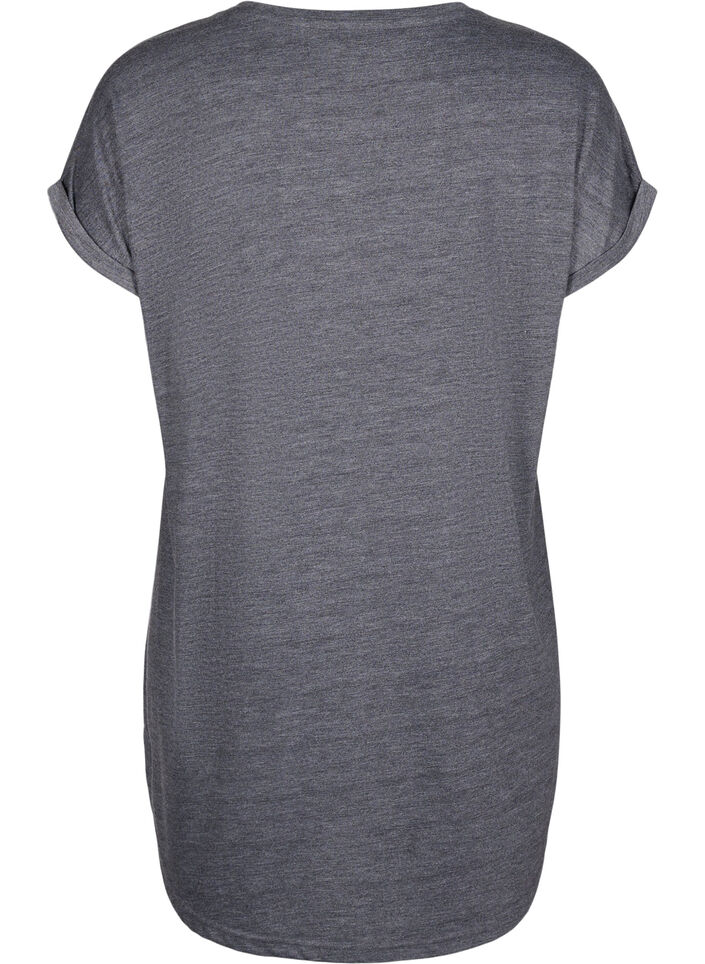 Kortærmet natkjole med tekstprint, , Packshot image number 1