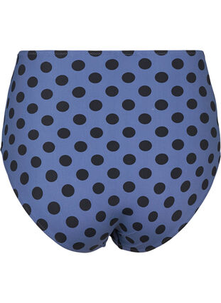 Højtaljet bikini underdel med print, Blue Indigo Dot, Packshot image number 1