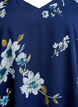 Chiffonbluse med blomster og lange &aelig;rmer, Bl&aring;, Packshot image number 2
