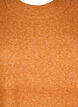 Lang strikbluse med lange ærmer, Autumnal Mel., Packshot image number 2