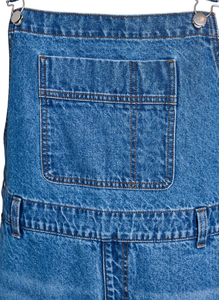 Denim-overalls med brede ben, Bl&aring;, Packshot image number 2