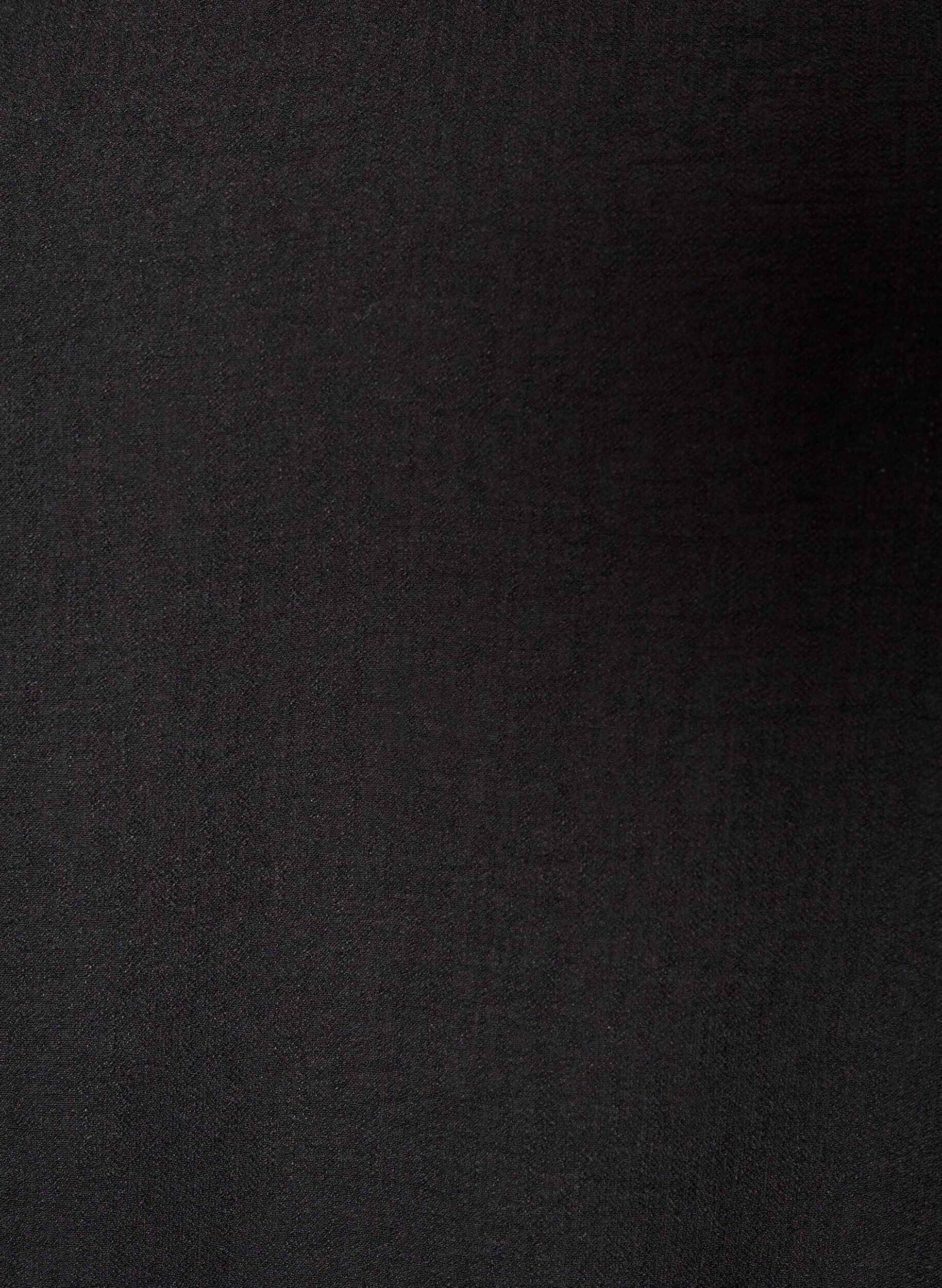 ZizziViskosebluse med V-hals og ballonpasform, Sort, Packshot image number 2