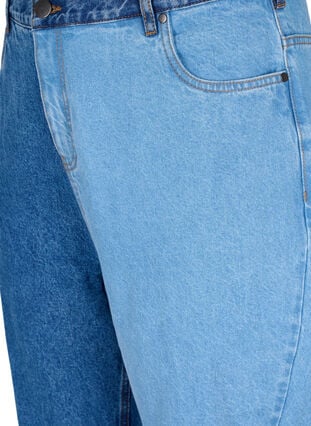 Tofarvede Mille mom fit jeans, Lt. B. Comb, Packshot image number 2
