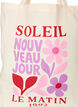 Totebag med print, R&oslash;d, Packshot image number 2