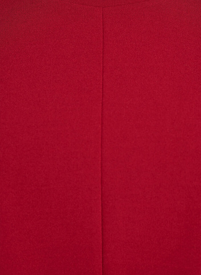 Kortærmet bluse med formsyede indsnit, Rød, Packshot image number 2