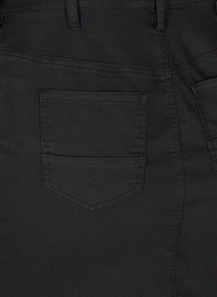 Tætsiddende nederdel med lommer, Black, Packshot image number 3
