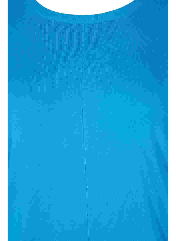 Strikket tunika i viskoseblanding, Malibu Blue, Packshot image number 2