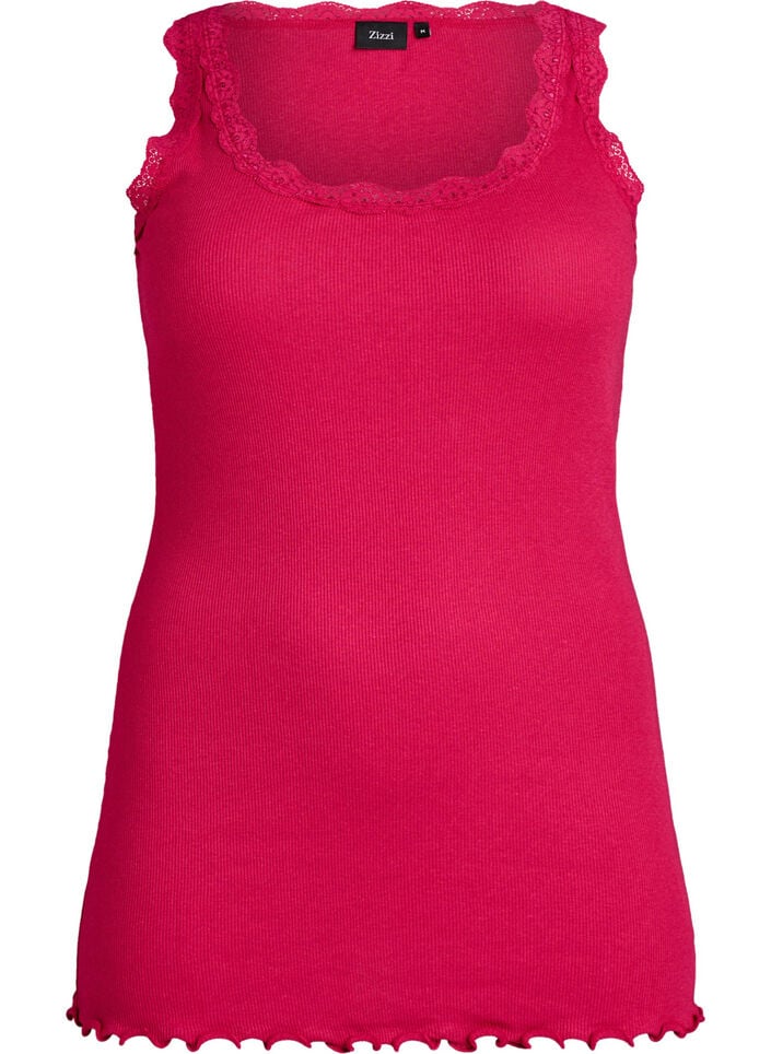 Top med blondekant, Lyser&oslash;d, Packshot image number 0