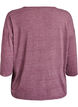 Jerseybluse med 3/4 &aelig;rmer, R&oslash;d, Packshot image number 1