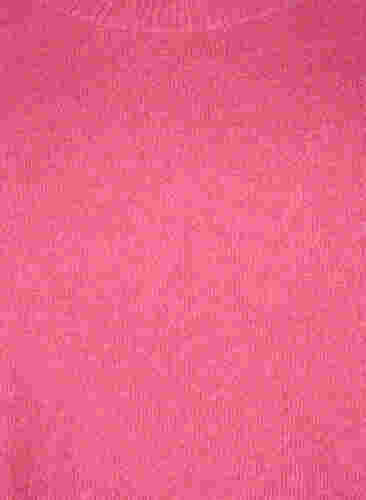 Meleret strikbluse med knappedetaljer, Hot Pink White Mel., Packshot image number 2