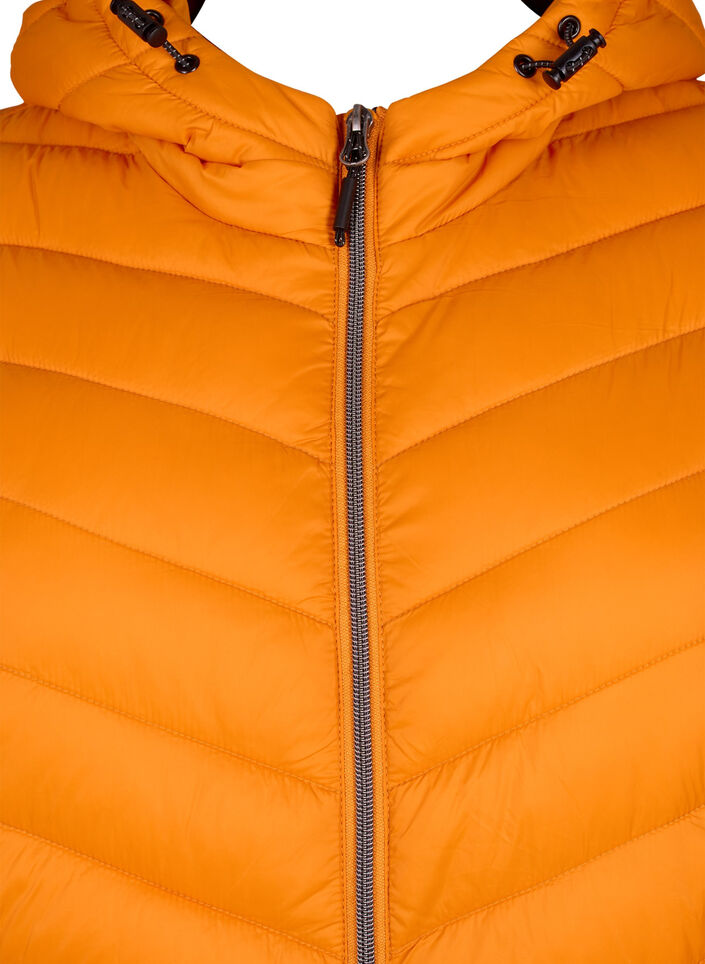 Letv&aelig;gts jakke med h&aelig;tte, Orange, Packshot image number 2