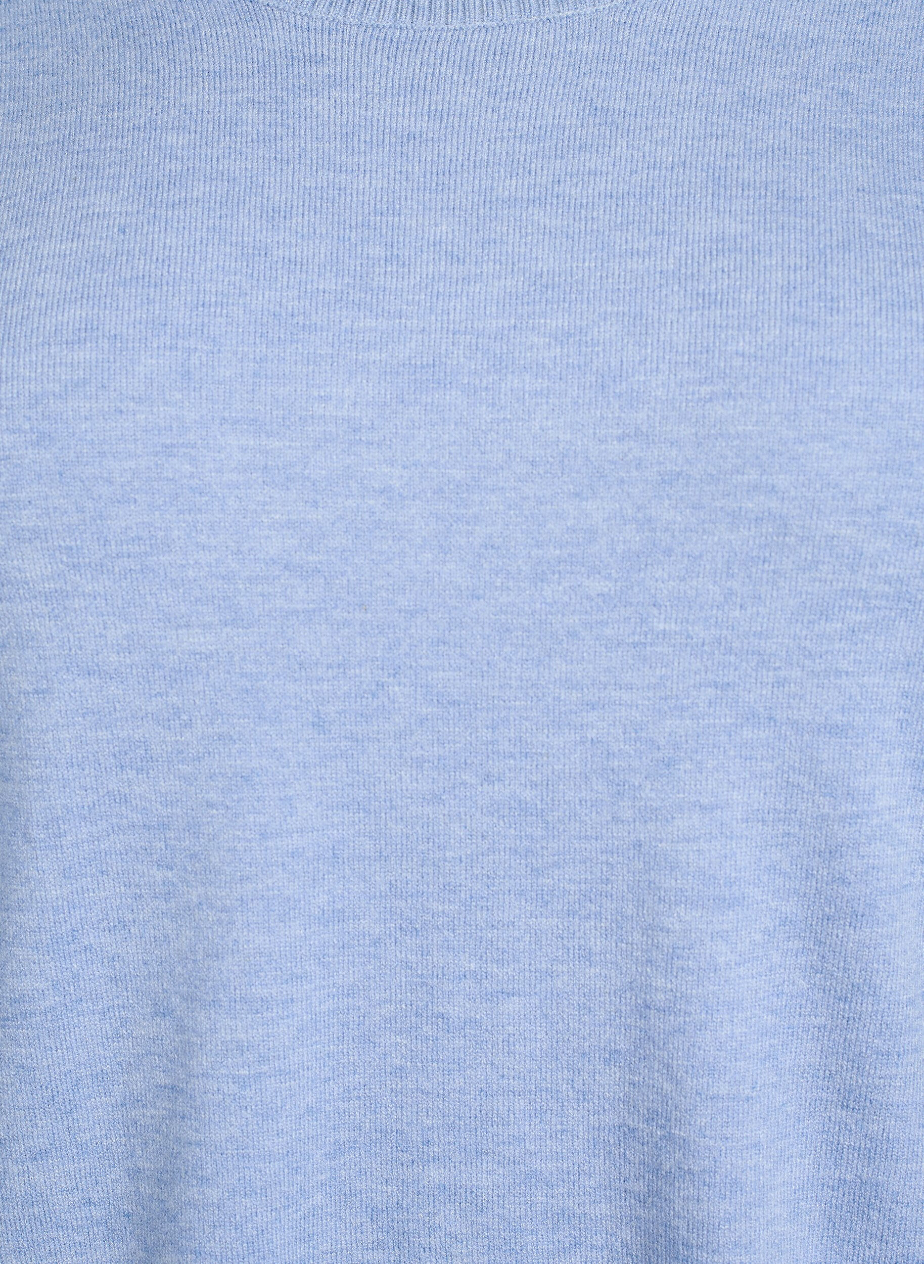 ZizziStrikbluse med rund hals, Bl&aring;, Packshot image number 2