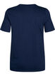 Kort&aelig;rmet basis t-shirt med v-hals, Bl&aring;, Packshot image number 1