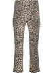 Regular fit jeans med leopardmønster, Brun, Packshot image number 1