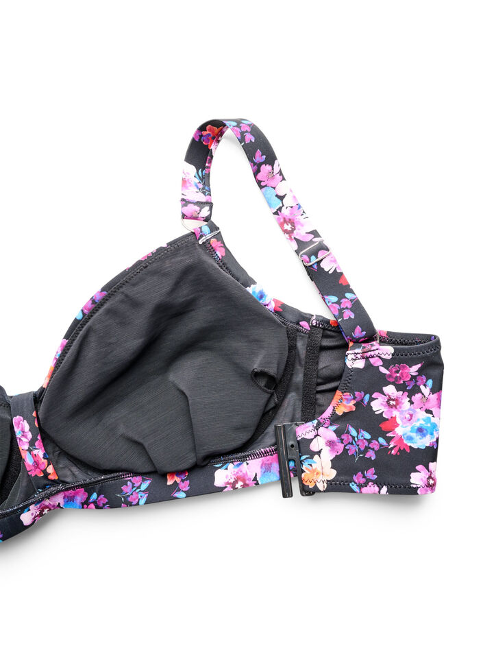 Bikini bh med b&oslash;jle og m&oslash;nster, Lilla, Packshot image number 3