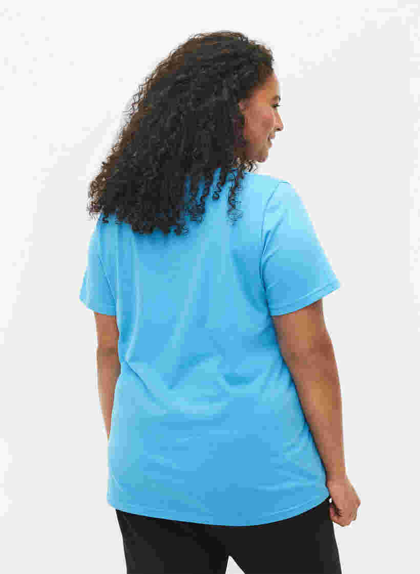 2-pak basis t-shirt i bomuld, Bonnie Blue/Black, Model image number 1