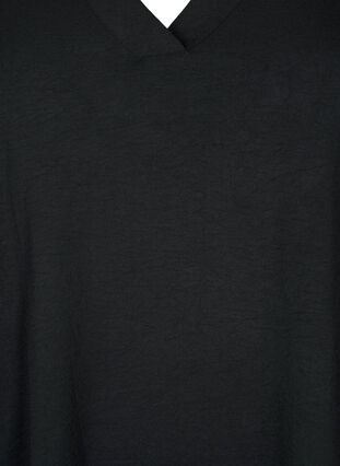 A-shape tunika med print, Black, Packshot image number 2