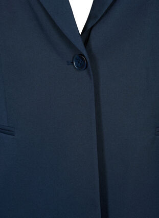 FLASH - Enkel blazer med knap, Navy Blazer, Packshot image number 2