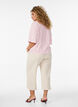 L&oslash;se bukser med 7/8 l&aelig;ngde, Beige, Model image number 1