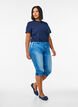 Slim fit capri jeans med lommer, Bl&aring;, Model image number 0