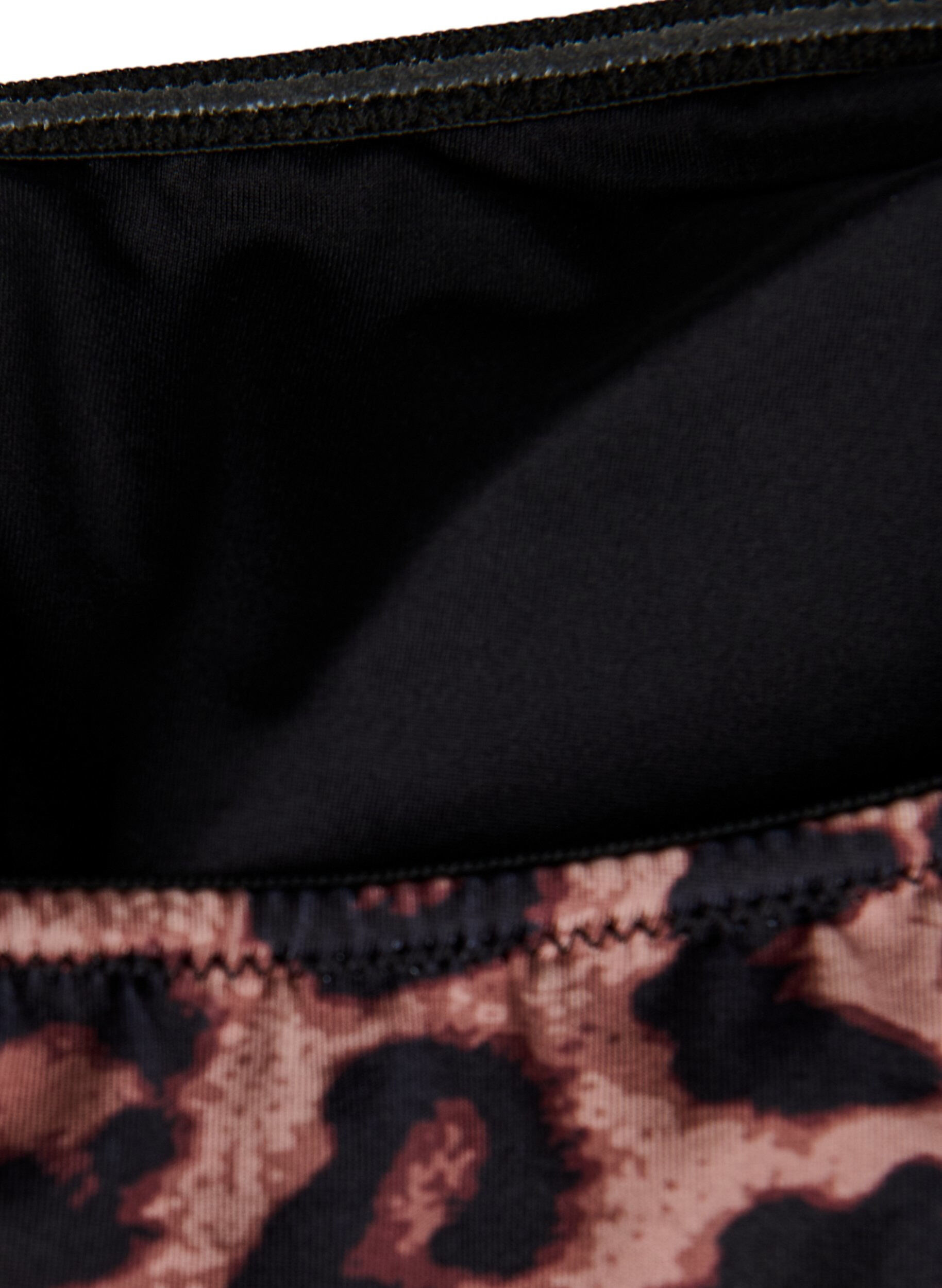 Zizzi Leopard bandeau-bikinitop, Beige, Packshot image number 3