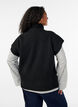 Strikvest med rullekrave, Sort, Model image number 2