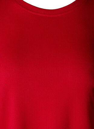 Langærmet bluse med knappedetaljer, Tango Red, Packshot image number 2