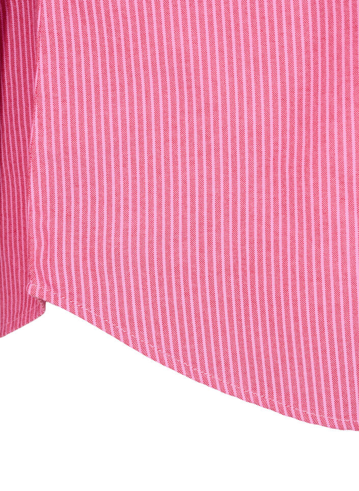 Langærmet skjorte i bomuld, Rød, Packshot image number 3