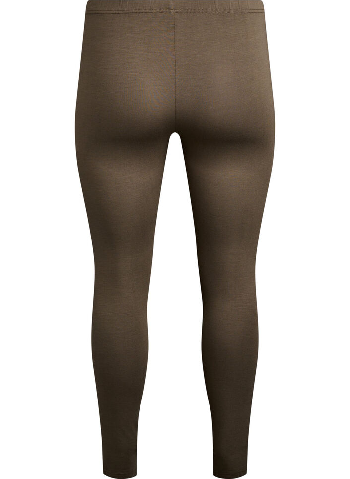Basis leggings i viskose, Gr&oslash;n, Packshot image number 1
