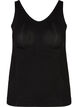 Shapewear top med brede stropper, Sort, Packshot image number 0