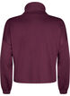 Bluse med turtleneck i modalmix, Mørk Bordeaux, Packshot image number 1