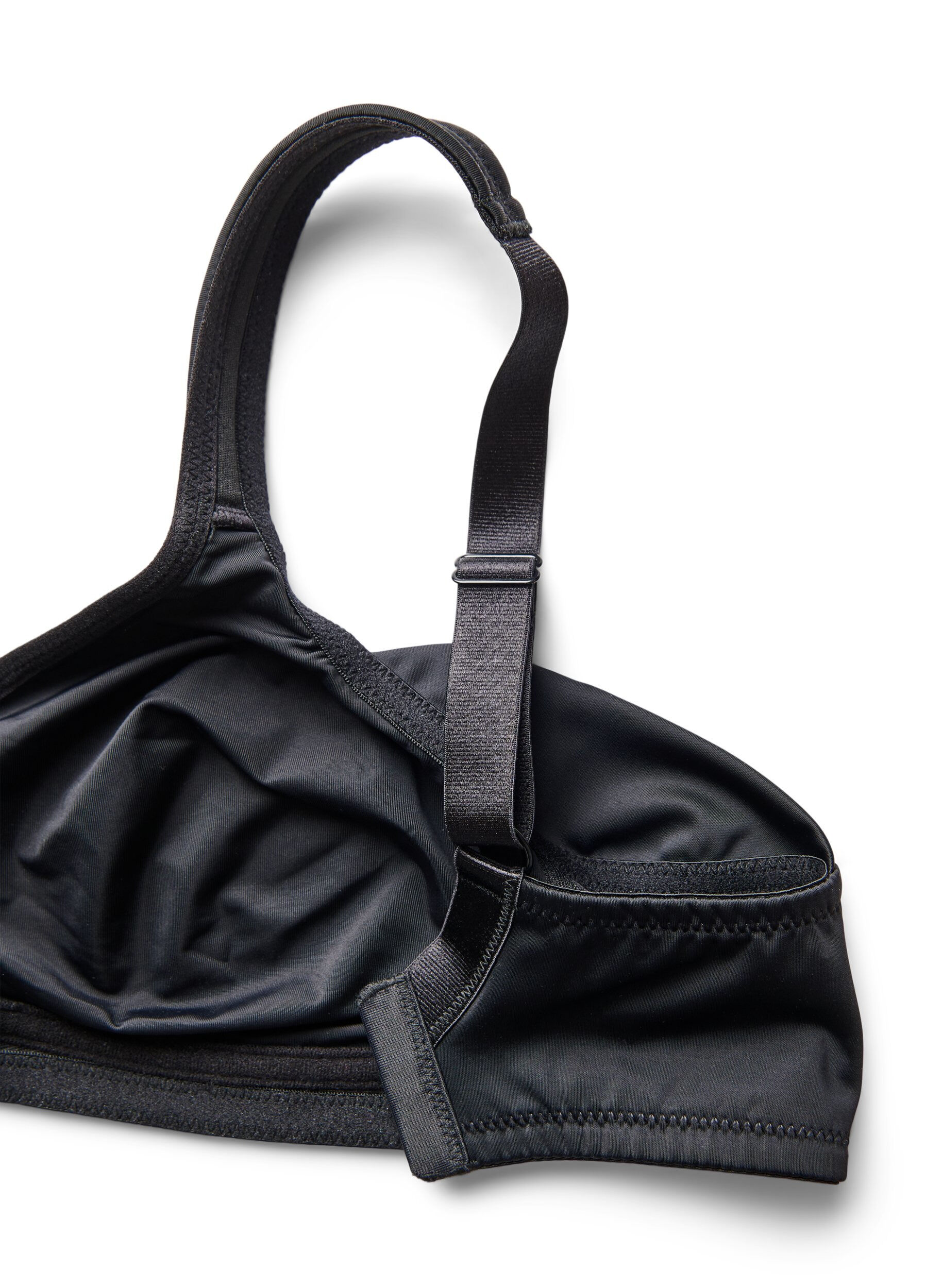 ZizziKomfort-bh med polstrede stropper, Sort, Packshot image number 4
