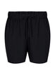 Shorts med lommer og elastik i taljen, Sort, Packshot image number 0