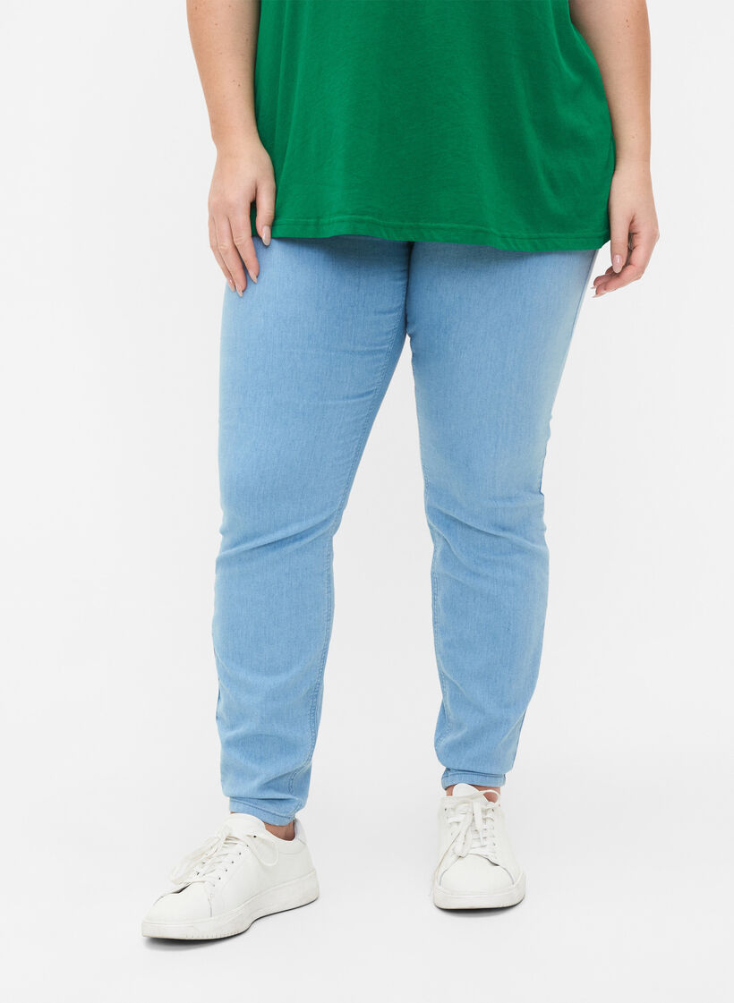 Jeggings med lommer, Light blue, Model image number 2