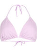 Trekants bikini bh med crepe struktur, Lilla, Packshot image number 0