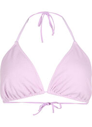 Trekants bikini bh med crepe struktur, Lilla