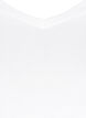 Basis t-shirt med v-hals, Hvid, Packshot image number 2